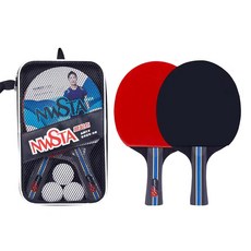 NWSTA 新起點星級桌球拍套組 (二拍三球) NS462A，適合初學者與進階玩家，立即享受桌球樂趣, 1個