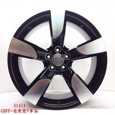 FK鋁圈 19吋 5/112 S1414 亮鐵灰車面鋁合金輪圈，提升愛車外觀，時尚與安全兼具, 1個