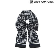 루이까또즈 (2CSM201BL) 실크 파이돈 방도 스카프 블랙 461206