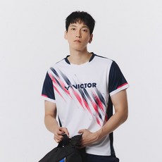 빅터 아울렛 남성 반팔 티셔츠 VT25CGW027M 배드민턴 탁구 스쿼시 스포츠웨어