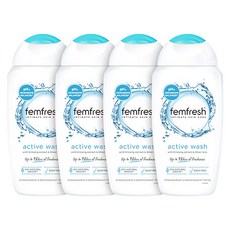 femfresh 芳芯 私密潔膚露 250ml 4入組 台灣總代理, 1件, 長效清新-銀離子(藍) x4入