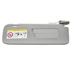 Tiny Force Sun Visor 조수석 오른쪽 RH 그레이 미러 및 라이트 포함 테슬라 모델 3과 호환 모델 Y 2017 2018 2019 2020 교체 108874, Tiny Force Sun Visor 조수석 오른쪽 R, 1개