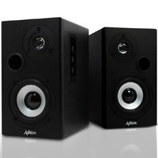 ASHTON AT-1000K 블랙 북셸프 액티브 2채널 스피커