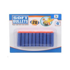 SOFT BULLETS 20顆 泡綿子彈 圓頭子彈, 1個, 吸盤子彈