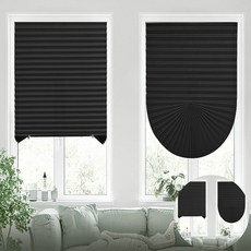 붙이는 블라인드 90x150cm 일반형 블랙 아파트블라인드