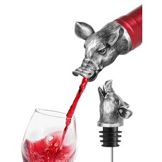 ECLATIS 동물 와인 푸어러 및 주류 병용 흘림 방지 병 스토퍼 남성 아빠 안주인 집들이를 위한 재미있는 특별한 선물 휴일 파티 장식을 바 카트 액세서리 다양한, 멧돼지