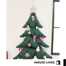 HARUKO LIVING 布製聖誕樹 壁掛裝飾, 聖誕樹