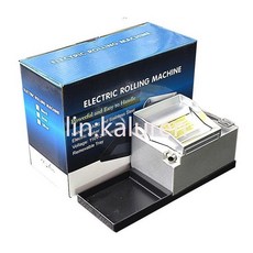 電動不鏽鋼捲煙機，110-240V通用，8.0MM規格，金屬拉煙器，自動填煙, 銀色8.0,大功率卷煙機