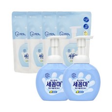 세꼼마 버블항균 핸드워시(레몬) 250ml 2개+리필 200ml 4개
