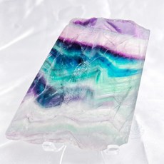 мσσи_нασ 黃30 螢石片微透 山形千層 大片星空 帶彩虹光 （送支架）綠螢石 透明螢石 紫螢石