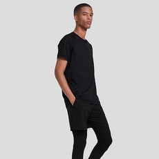 안다르 남성 요가 래글런 절개 숏슬리브
