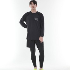 ILLUSO 4分彈性層次男款短褲緊身褲 2in1