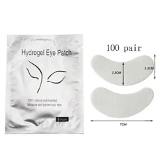 50/100/200 쌍 속눈썹 패드 젤 하이드로 겔 아이 패치 눈 아래 접목 종이 스티커 폭스 랩 속눈썹 연장 메이, 01 50 pair fox