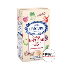 레스큐어 휘핑크림1L(무가당 동물성 생크림 프랑스), 1L, 1개