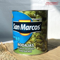 산마르코스 할라피뇨 슬라이스 할라피뇨 페퍼 피클 2.8kg