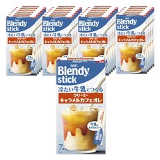 AGF Blendy 牛奶冷泡奶油焦糖咖啡歐蕾隨身包, 24個, 7入, 6.5g