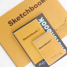 파스텔 소묘 크라프트 스케치북 19p 도화지 미술 200g 드로잉 5절 수채화 그림 수업