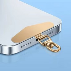 새로운 업그레이드 전화 스테인레스 커넥터 회전식 밧줄 패치 금속 스틸 조각 안전 360 테더 핸드폰 가스 매는, Gold