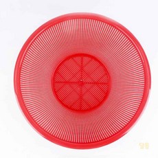 대목 원형 소쿠리 5호 레드 빵진열바구니