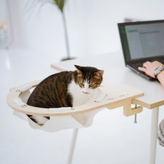 캣돌 고양이 책상 책장 선반 캣타워 해먹, 천해먹, 1개