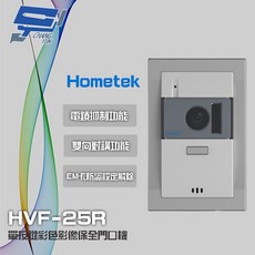 昌運 Hometek HVF-25R 單按鍵彩色影像保全門口機 EM 具電鎖抑制 雙向對講, 1個