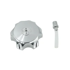오토바이 액세서리 50mm CNC 알루미늄 레이싱 가스 연료 탱크 캡 (혼다 야마하 KTM 스즈키 더트 바이크 ATV, Silver
