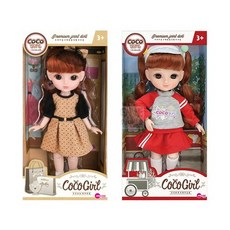 코코걸 코코슈슈 럭셔리룩 + 코코루루 트레이닝룩 2종세트 34cm 구체관절 인형 구관인형, 1개