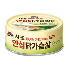 사조 안심 닭가슴살 오리지널, 135g, 3개