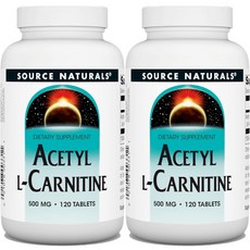 소스내추럴스 엘 카르니틴 500mg 캡슐, 120개, 2개, 120개