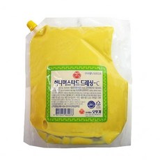 J0137/오뚜기 허니머스타드 드레싱-C파우치2kg뚜껑, 1, 2kg