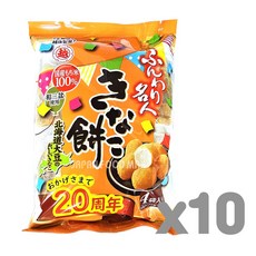 훈와리메이진 콩가루 모찌 스낵, 75g, 10개