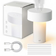 무선 윈티 무드등 미니 초음파 가습기 필터 6개입 (6개월치), 화이트