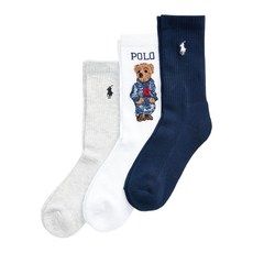 폴로랄프로렌 폴로 베어 모티프 양말 3팩
