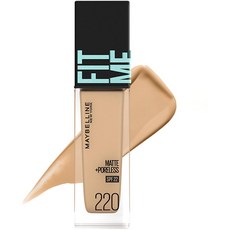 MAYBELLINE FIT ME 메이블린 핏미 파운데이션 보틀타입, 1개, 220 건강한 피부색(옐로우계)