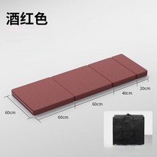 車用床墊 車宿床墊 汽車床墊 車用睡墊 車載單人床後備箱睡墊汽車用suv專用折疊床墊車上睡覺神器找平墊, 【酒紅】+收納袋-車載摺疊牀墊#棉麻