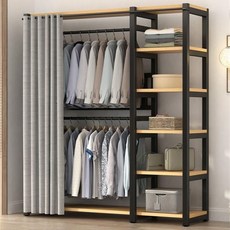 루스리더 튼튼한 실내용 커튼 수납 선반 행거 RG7, 블랙