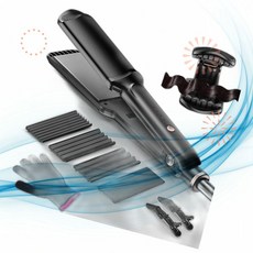 YGOVVK 와이거 물결 고데기 헤어 크림퍼 웨이버 프로페셔널 스트레이트너 비치 웨이브 HN