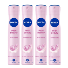 니베아 펄 앤 뷰티 데오드란트 스프레이타입, 200ml, 200ml, 4개