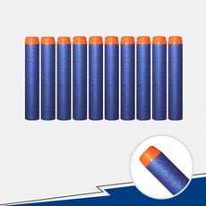 安全軟彈【軟彈槍適用】補充彈 安全子彈 NERF相容副廠子彈 空心彈 軟彈 泡棉子彈, 1個, 圓頭補充彈-單入(顏色隨機)