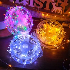 HK.sell USB형 8모드변환 리모컨 지네전구 좁쌀전구 인테리어 데코 줄조명, 15M500구, 블랙 와이어-칼라, 1개