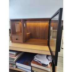 고양이 원목화장실 특대형 대형 화장실원목 사막화방지 우드 배변통 화장실, 중형 - 호두색, 1개