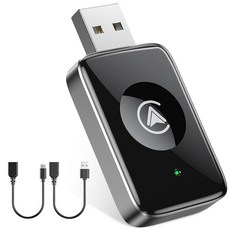 BEVIU 2025 무선 카플레이 어댑터 미니 투인원 카플레이 및 안드로이드 자동 플러그 앤 플레이 USB/USB-C가 있는 무선 자동차 플레이 동글로 변환 지연 없음, BEVIU 2025 무선 카플레이 어댑터, 미니 투인원