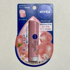 [빠른배송] 니베아 딜리셔스 드롭 립크림 (복숭아 립밤), 피치&바닐라, 3.5g, 1개