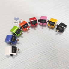 카운터기 인원체크 아날로그카운터기 수동계수기 수량체크 낚시 운동 각종수량체크, 1개, 옐로우