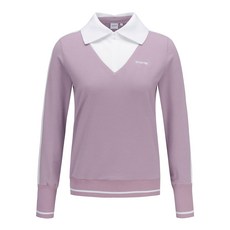 [슈페리어] 여성 카라 긴팔 티셔츠 라이트 핑크 (L0B130871)