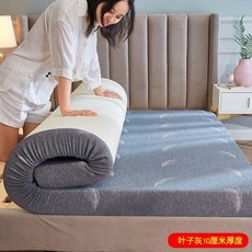 고밀도 매트리스 두꺼운 메모리폼 소프트 침실 스폰지 토퍼, 리프 애쉬 10cm