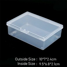 2/4/8 조각 10*7*2.4cm 투명 플라스틱 상자 카드 놀이 컨테이너 PP 보관 케이스 포장 게임, 01 2 Pieces