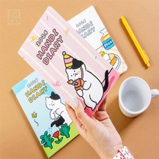 스토어-하유 2026 핸디 포켓 일정 다이어리 휴대용미니다이어리, 생일 고양이