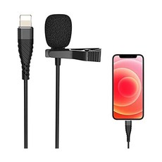 iPhone용 전문가용 라발리에 마이크 전화 녹음 및 비디오 녹음용 콘덴서 YouTube용 인터뷰 회의 iPhoneiPadiPod9.8피트