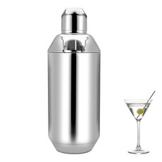 바 칵테일 쉐이커 1개 767.1g(26온스) 마티니 쉐이커 음료 믹서 바텐딩용 내장 스트레이너 포함 - 혼합 음료 마가리타 알코올 주류 바웨어 도구용 스테인리스 스틸 바텐, 바 칵테일 쉐이커 1개, 767.1g(26온스) 마티니